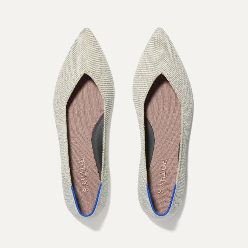 Rothy's Beige Knit Loafers